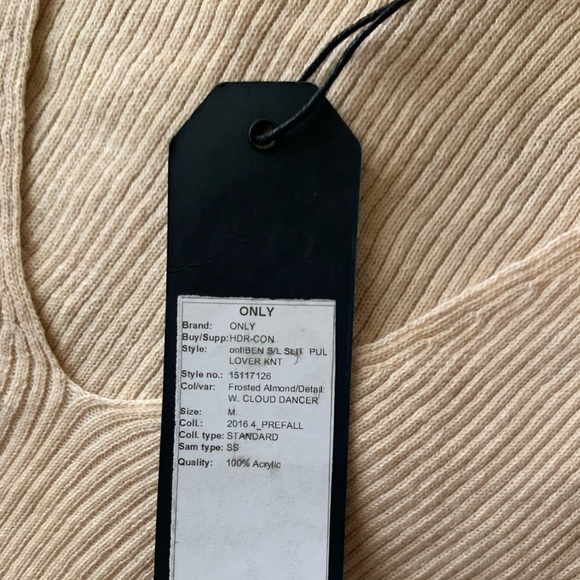 ONLY Slit Pul Lover Knit Top - Picture 4 of 4